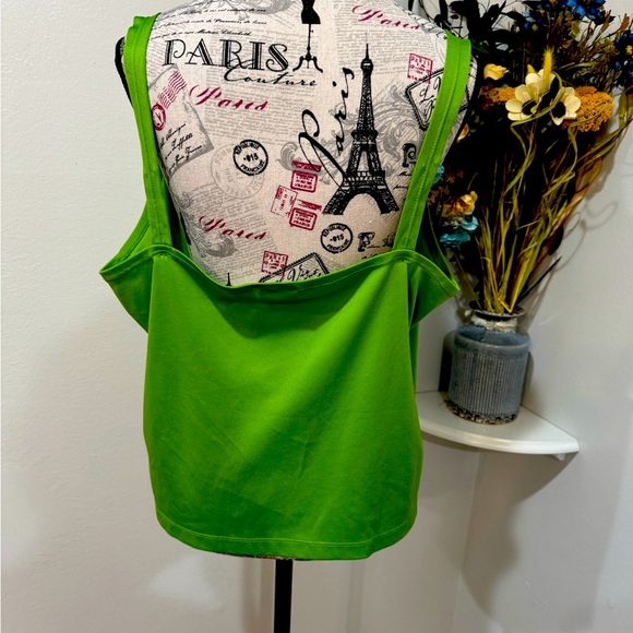 Cato Vibrant Green Lace Camisole Women's size XL - Picture 3 of 8